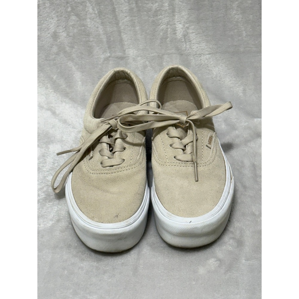Vans Beige/Tan Suede Low-Top Sneakers